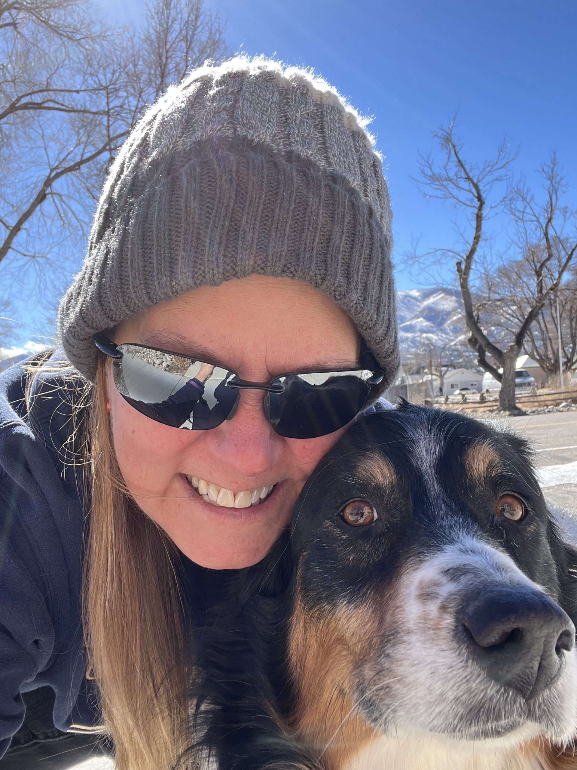 Robin Olson vision based life coach and consultant with her dog star